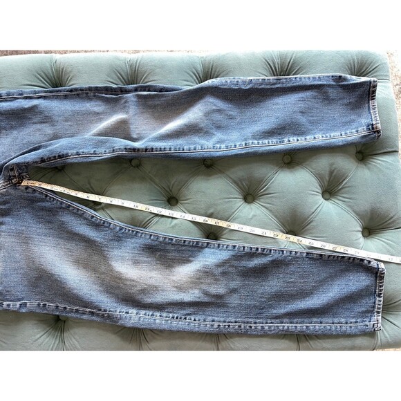 H&M L.O.G.G. Mens Jeans Size 33 Medium Wash Blue Straight Leg Stretch Classic - Picture 4 of 8